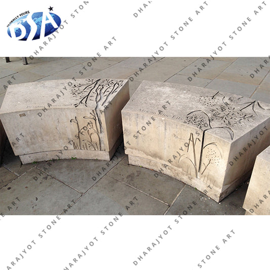 Customized Outdoor Stone Bench