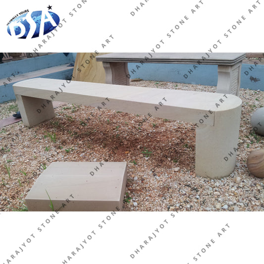 Outdoor Sandstone Garden Bench