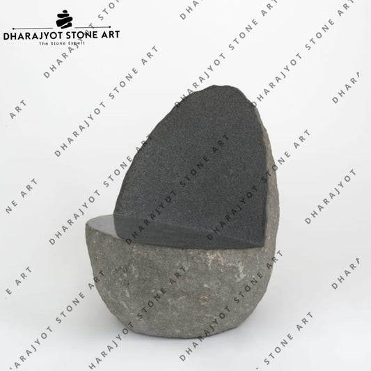 Handcrafted Natural Rock Stone Chair Bench