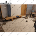 Luxurious Indoor Handcrafted Natural Stone Bench