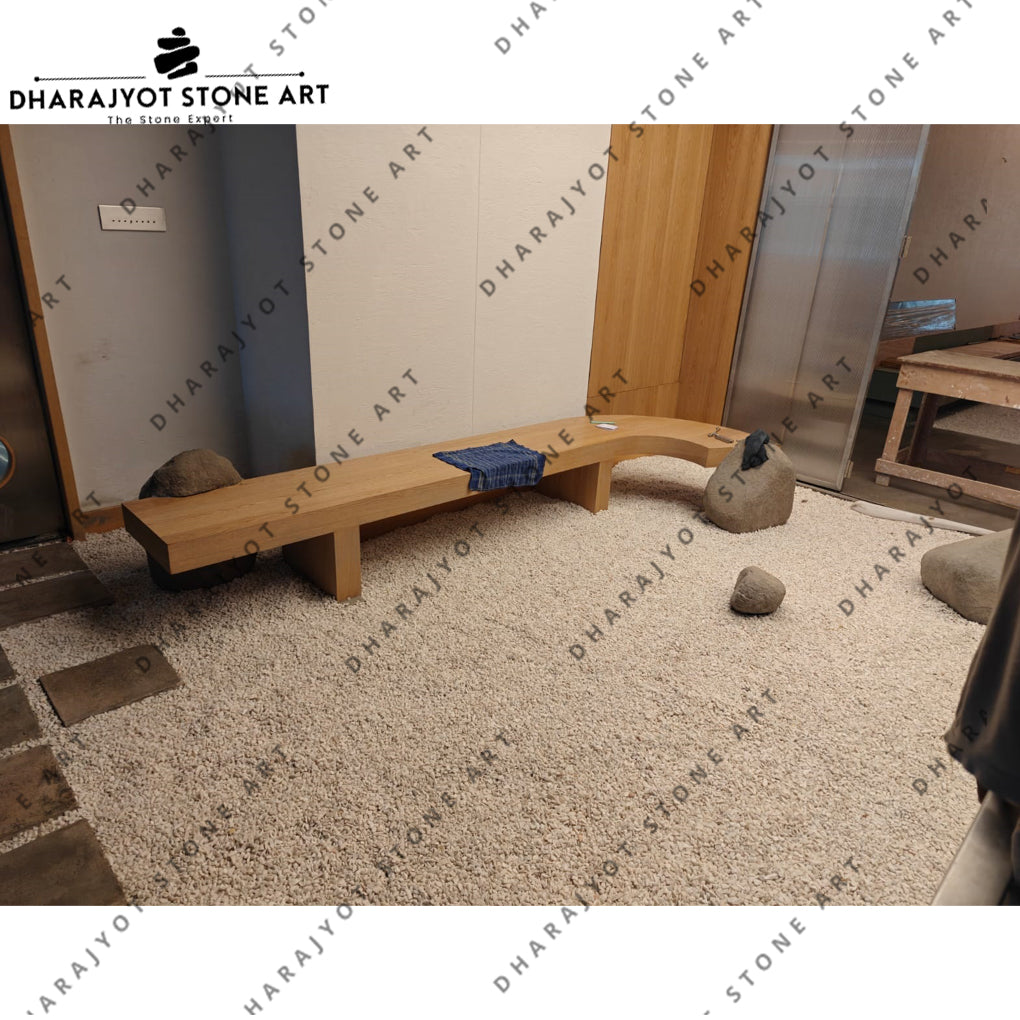 Luxurious Indoor Handcrafted Natural Stone Bench