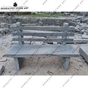 Handcrafted Natural Stone Outdoor Bench