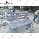 Handcrafted Natural Stone Outdoor Bench