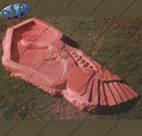 Red Marble Birdbath