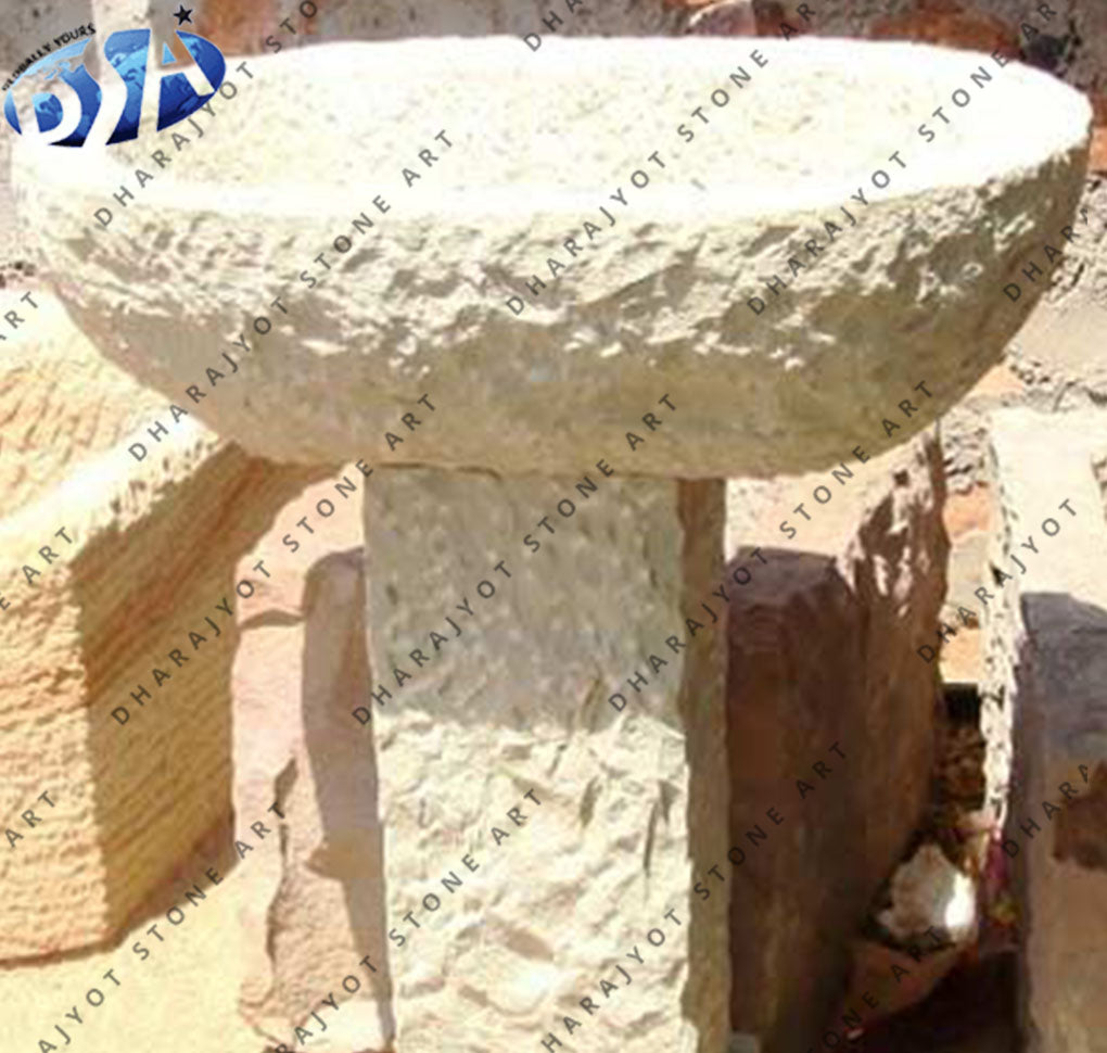 Garden Decoration Natural Stone Bird bath