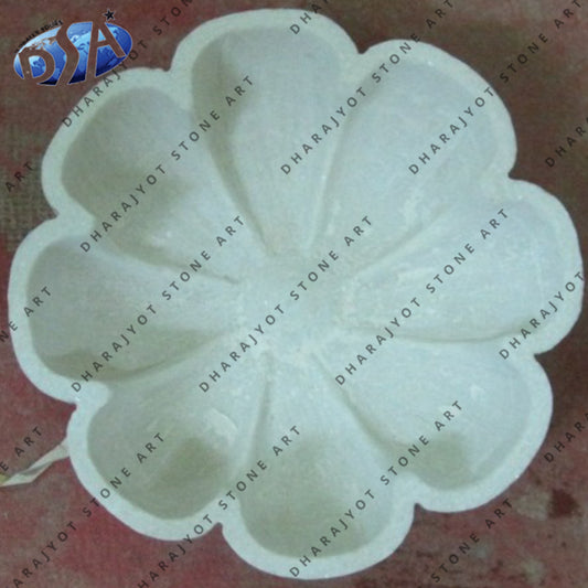 Kitchen Food Serving Salad Marble Bowl Plate