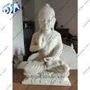 White Marble Hand Carved Buddha Statue