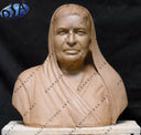 Brown Marble Female Half Bust