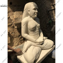 Elegant Handcrafted Stone Sculpture of Woman Statue