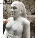 Elegant Handcrafted Stone Sculpture of Woman Statue