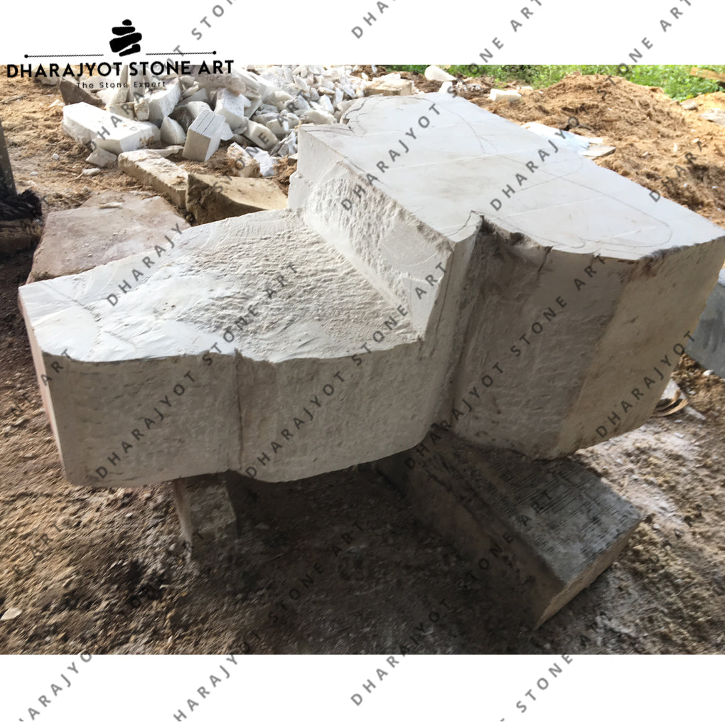 Elegant Handcrafted Stone Sculpture of Woman Statue