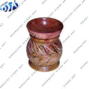 Stone Hand Carved Candle Holder