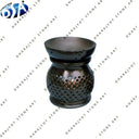 Hand Carved Black Stone Oil Candle Holder