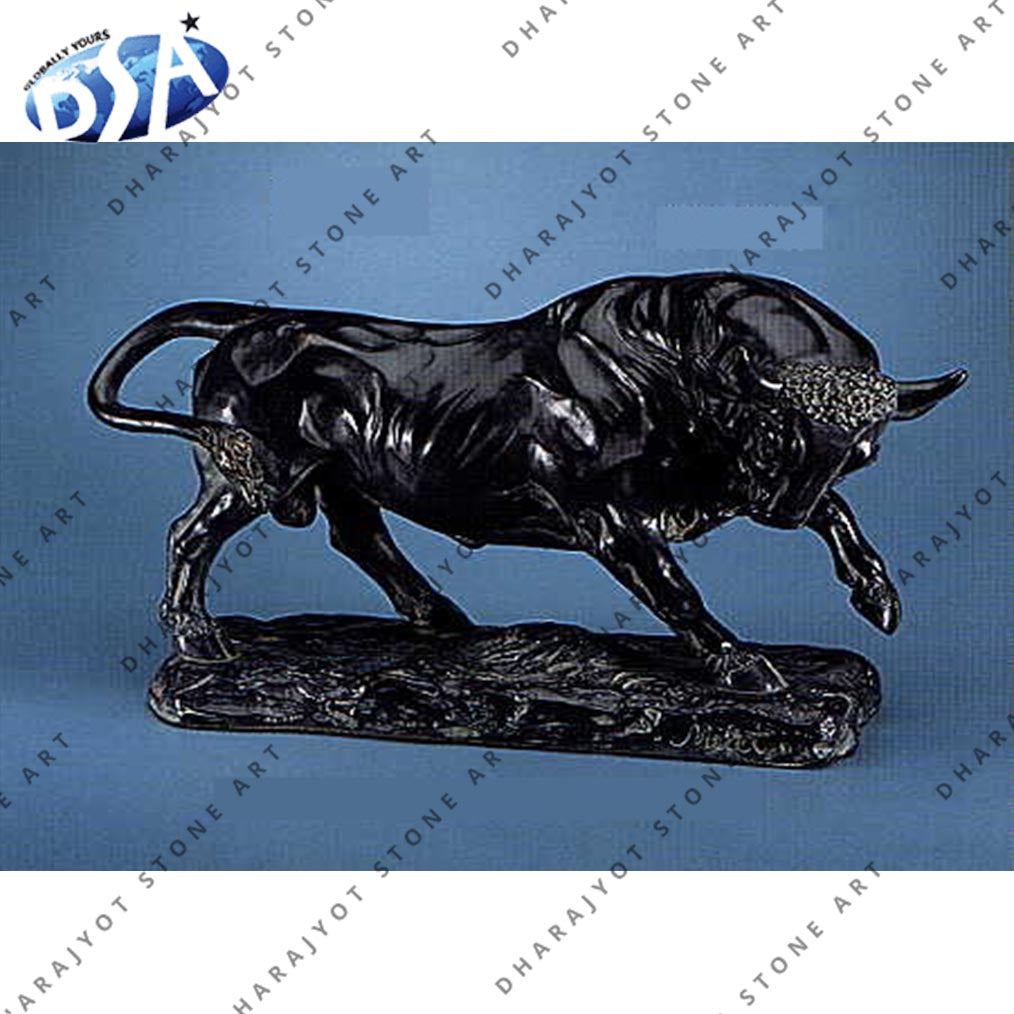 Garden Decoration Customized Black Cow Statue