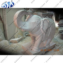 Natural Marble Carving Beige Marble Elephant Statue