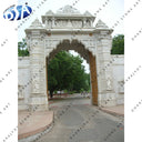 White Stone Craved Marble Arch Door Surround Entrance Gate