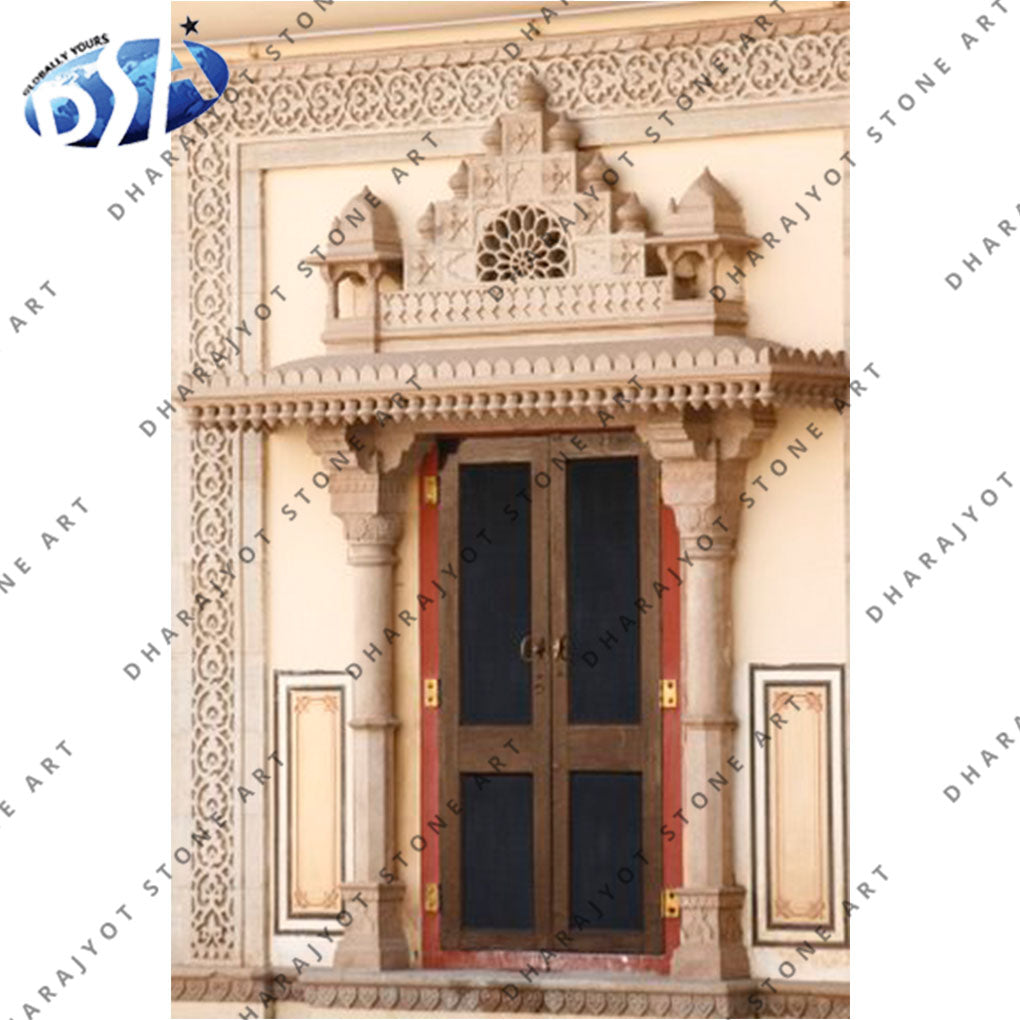 Carved Door Surround Modern Stone Entrance Door