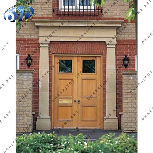 Sandstone Arch Door Surrounding Entrance Gate