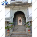 Red Marble Handwork Carved Door Surround Entrance Gate