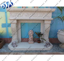 Modern European Stone Fireplace