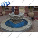 Natural Marble 2 Tiered Garden Decor Fountain