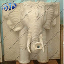 Yellow Or Cream Sandstone Elephant Fountain