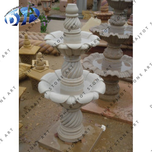 Hand Carved Large Outdoor Garden Marble Fountain