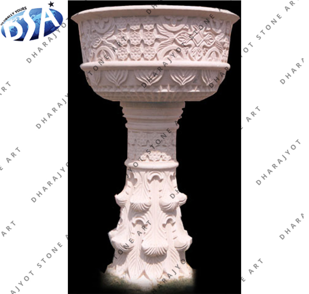 Garden Decoration Natural Stone Flower Pot