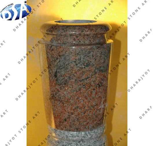 Round Shape Granite Flower Pot & Planters