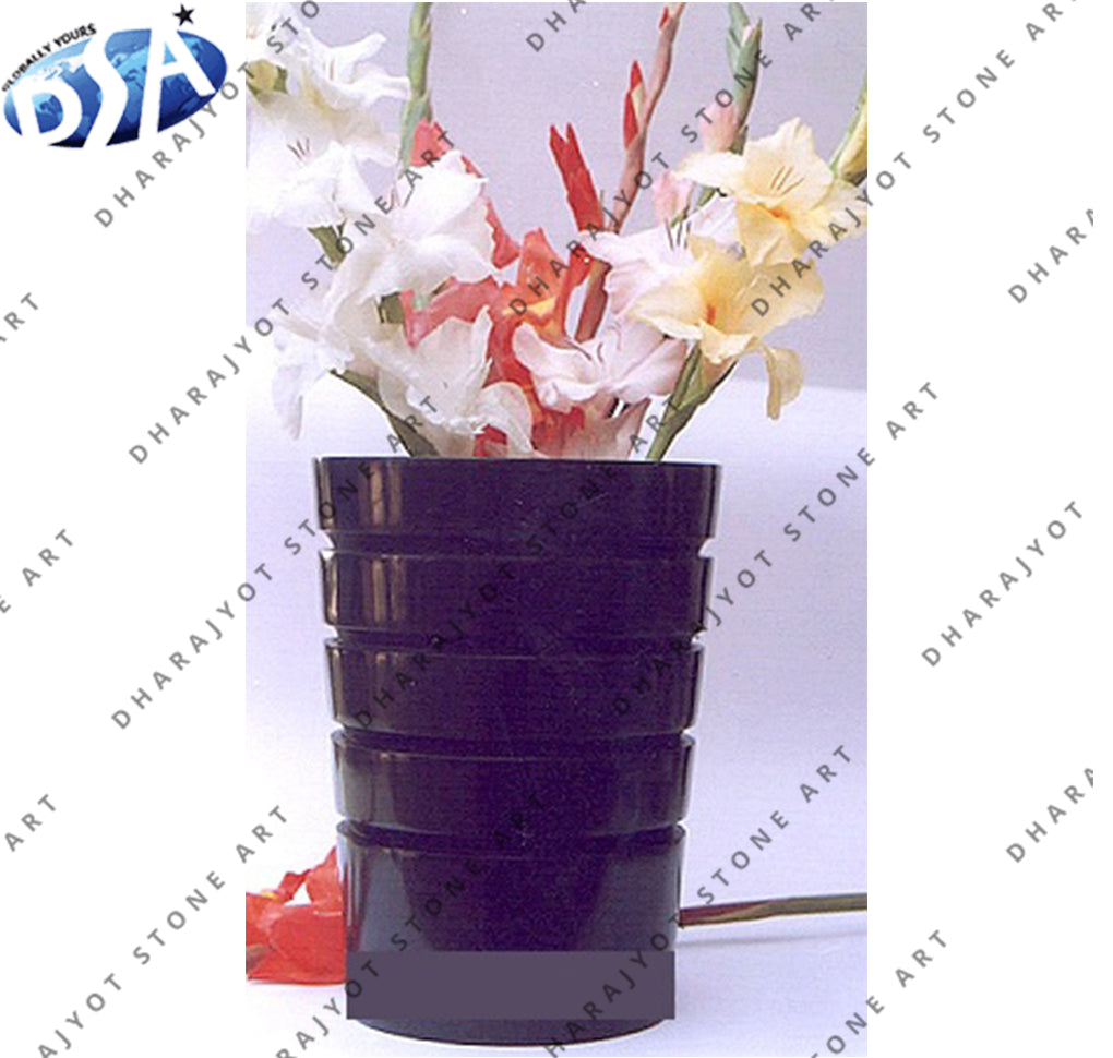 Modern Garden Tall White Black Large Black Garden Pot