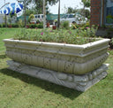 White Sandstone Designer Garden Flower Planter