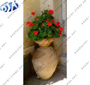 Decoration Yellow Sandstone Flower Pot & Planter