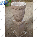 Sandstone Carved Garden Flower Pot Planter