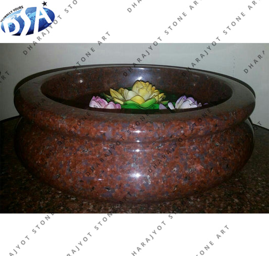 2024 Granite Red Flower Pots & Planters