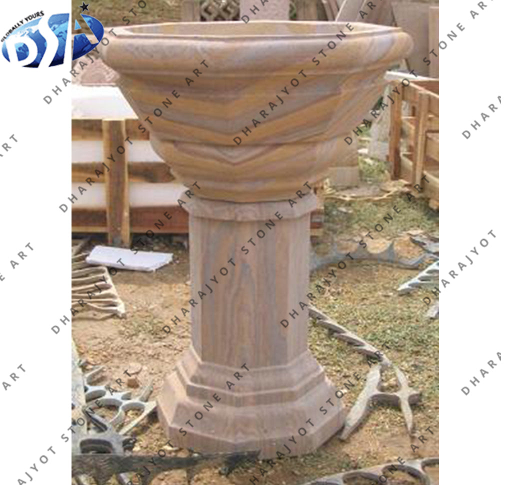 Natural Stone Marble Decorative Garden Flower Planter