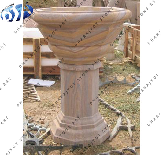 Natural Stone Marble Decorative Garden Flower Planter