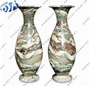 Tall Urn Shape Polished Multi Marble Flower Vase
