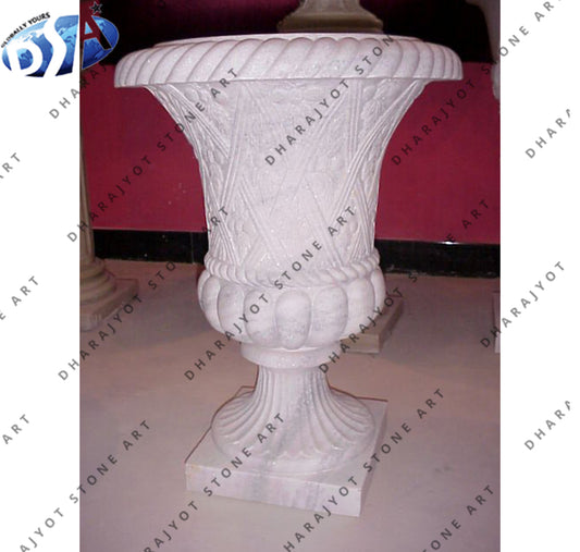 Outdoor Garden Large Marble Flowerpot