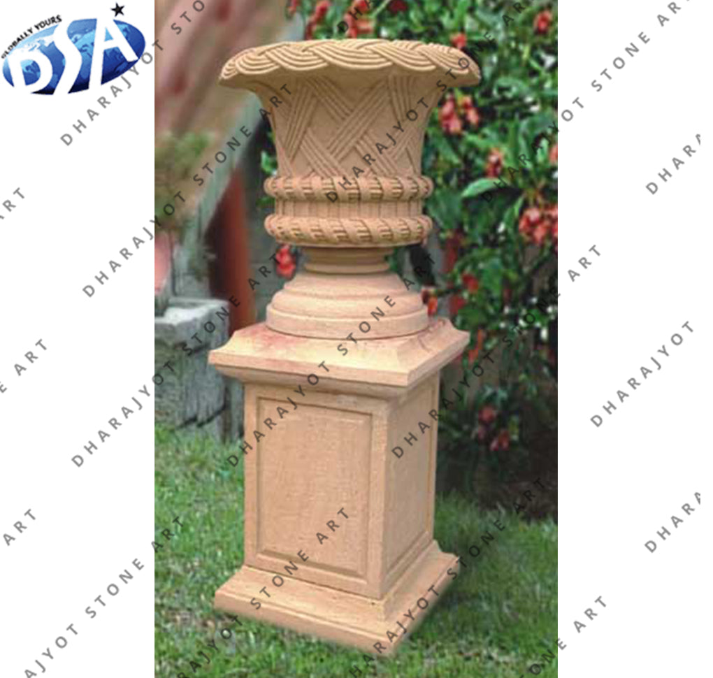 Modern Wedding Sandstone Decorative Flower Pot Vase
