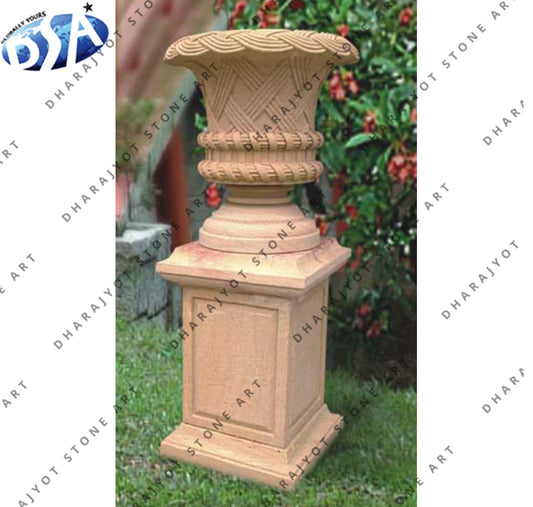 Modern Wedding Sandstone Decorative Flower Pot Vase