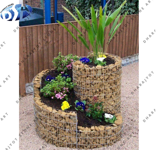 Yellow Natural Stone Planter