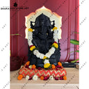 Black Granite Hand Carved Ganesh Statues