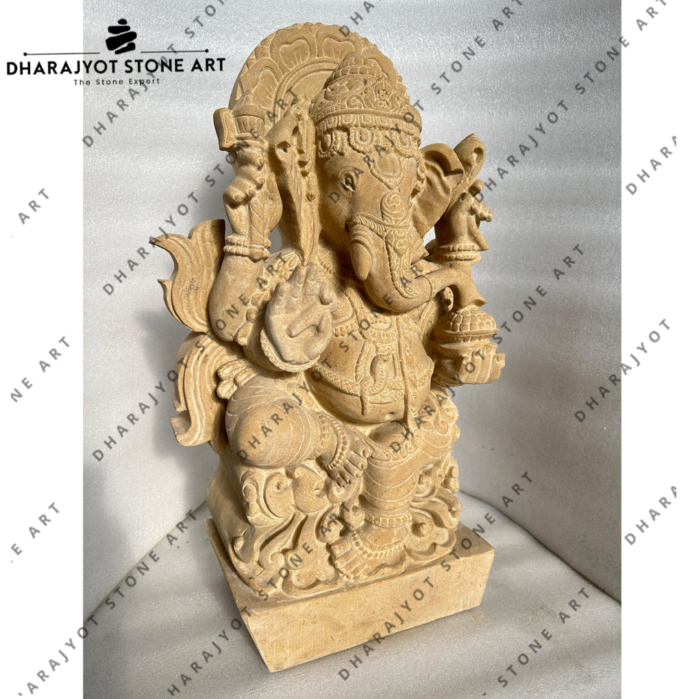 Handmade Stone Ganesha Murti