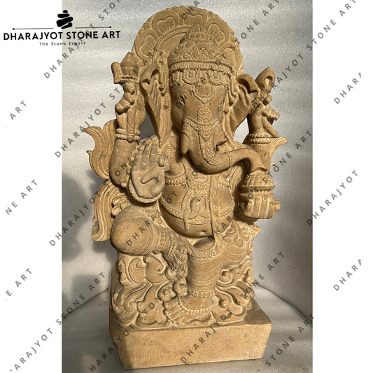 Handmade Stone Ganesha Murti