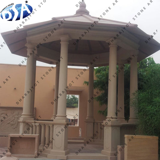 Mint White Sandstone Gazebo