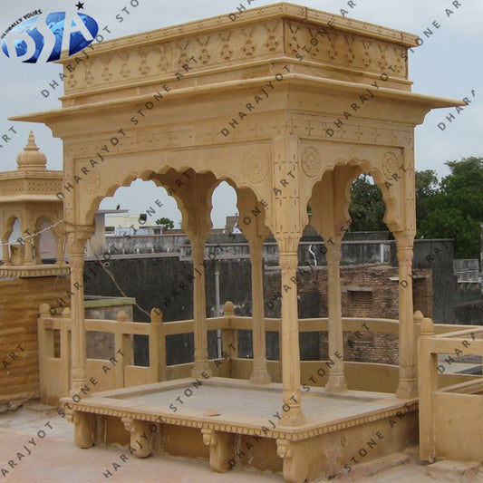 Brown Polished Sandstone Gazebo