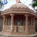 Outdoor Marble Stone Hand Carved Large Beige Travertine Garden Gazebo