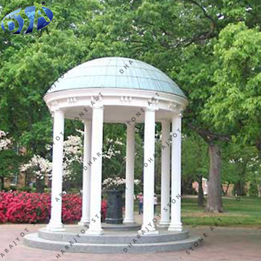 Outdoor European Classical Marble Garden Gazebo