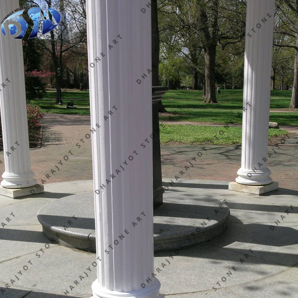 Outdoor European Classical Marble Garden Gazebo