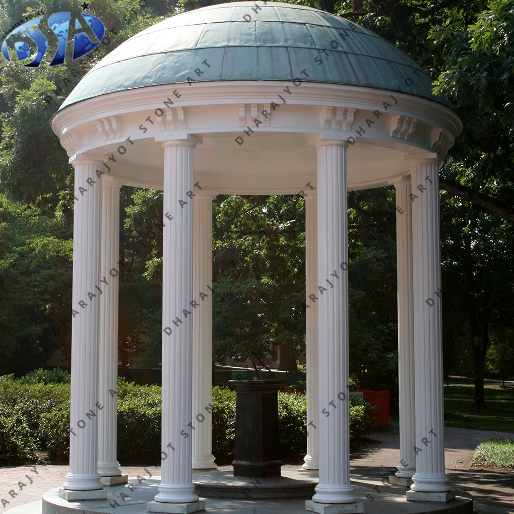 Outdoor European Classical Marble Garden Gazebo